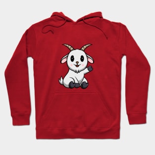 Cute Goat Smiling Hoodie